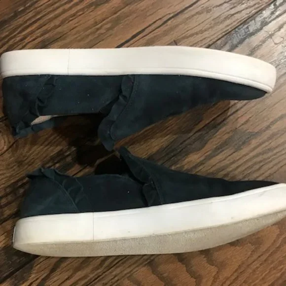 Kate Spade Navy Suede Sneakers - Slip on Luxury Comfort - Picture 8 of 13
